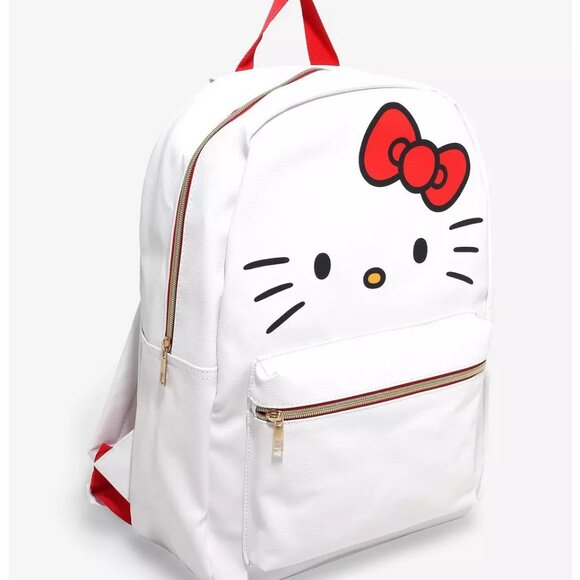 Hello Kitty Face Large Backpack - NEW - Picture 2 of 3
